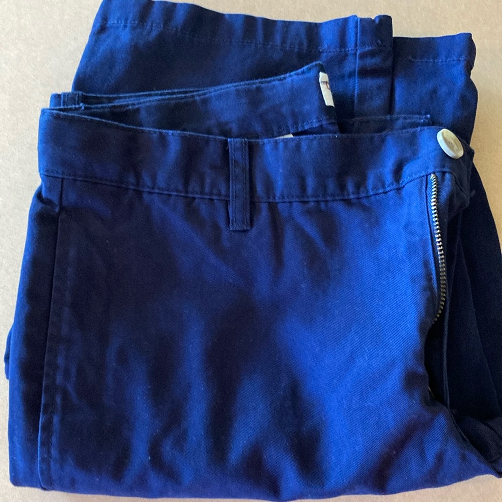 Cat & Jack 16 Husky  school uniform khaki pants adjustable waist NAVY